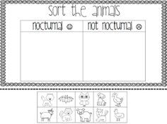 the sort of animals worksheet for students to practice their handwriting and writing skills