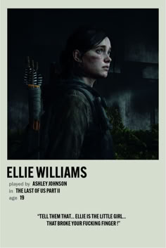 the last of us movie poster with ellie williams