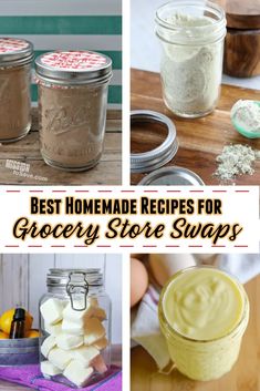 the best homemade recipes for grocery store swaps are in mason jars and on display