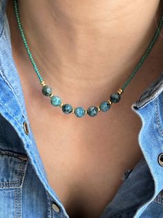 Spiritual Beaded Jewelry, Chunky Beaded Jewelry, Funky Jewelry Necklaces, Beaded Jewelry Inspiration, Turquoise Jewelry Diy, Beaded Necklace Pattern, Diy Beaded Necklace, Jewellery Project, Turquoise Jewelry Necklace