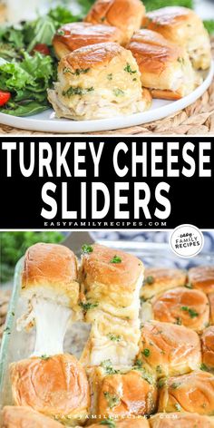 turkey cheese sliders are an easy appetizer that is ready in under 30 minutes