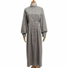 Victorian Women Housekeeper Servant Walking Dress Edwardian Maid Dress Long | eBay Cotton Victorian Long Sleeve Dress For Fall, Long Sleeve Cotton Victorian Dress For Fall, Fall Victorian Long Sleeve Cotton Dress, Vintage Cotton Long Sleeve Maxi Dress, Vintage Long Sleeve Cotton Maxi Dress, Vintage Cotton Maxi Dress With Long Sleeves, Maid Dress Long, Servant Clothes, Housekeeping Dress