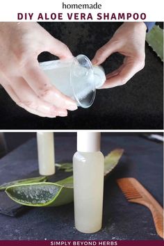 aloe vera shampoo How To Make Shampoo, Diy Shampoo Recipe, Shampoo For Hair Growth, Aloe Vera Shampoo, Baking Soda For Hair, Aloe Vera Benefits, Homemade Shampoo