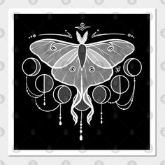 An elegant luna moth and moon phases design.Also available with a green moth! -- Choose from our vast selection of art prints and posters to match with your desired size to make the perfect print or poster. Pick your favorite: Movies, TV Shows, Art, and so much more! Available in mini, small, medium, large, and extra-large depending on the design. For men, women, and children. Perfect for decoration. Moon Phases Design, Green Moth, Lunar Moth, Moon Journal, Luna Moth, Black Artists, Green Wall, Anime Movies, Glass Painting