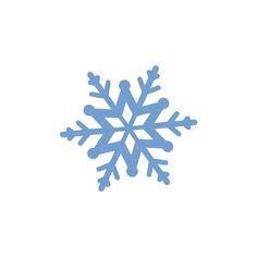 a blue snowflake on a white background