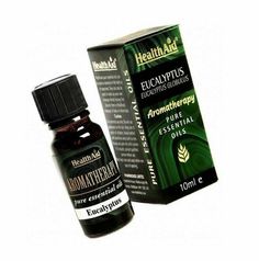 HealthAid Eucalyptus Oil (Eucalyptus globulus) 10ml. Pure essential oils can be used as essences in the bath or in vaporisers. They can also be used to make up your own massage blends having first diluted them in HealthAid massage oil base or lotion base. Myrrh Oil, Clary Sage Oil, Sandalwood Essential Oil, Cinnamon Oil, Cinnamon Essential Oil, Sage Oil, Sandalwood Oil, Clove Oil, Eucalyptus Oil