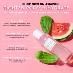 Glow Recipe PHA + BHA Face Toner - Korean Skin Care Toner, Pore Minimizer & Facial Exfoliator for Glass Skin - Tightening & Hydrating Skincare with Hyaluronic Acid & Watermelon (150ml)
Amazon Affiliate