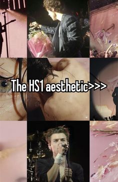 the h s1 aesthetics / > > = > - photo collage with images and captions