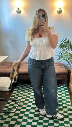 Large Summer Outfits, Basic Outfit With Accessories, Mid Sized Body Outfits, Style Inspo Mid Size, Summer Outfit Inspo 2024 Midsize, Cute Summer Fits Midsize, Cute Outfits Mid Size, Cute Summer Fits Plus Size, Midsize Summer Aesthetic