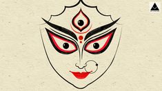 Happy Durga Puja on Behance Mahalaya Durga, Durga Puja Wishes, Durga Face, Mystical Beings, Happy Durga Puja, Hanuman Wallpapers, Durga Painting, Butterfly Art Painting, Durga Images