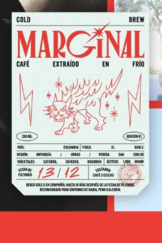 a man in a suit and tie next to a card with the words marginal on it