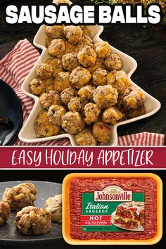 sausage balls are an easy holiday appetizer for the whole family to enjoy with