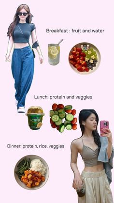 Model Diet Foods, Glow Up Food Diet, Lose Wight Girl Food, Wonyoungism Diet, Kpop Diets, High Protein Diets, High Protein Diet Plan, Food Calories List, Korean Diet