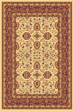 Dynamic Rugs  Yazd 2X3.6 2803-130 Cream-Red Rug Dynamic Rugs, Textile Pattern Design, Fun Patterns, Stylish Rugs, Diy Carpet, Cream Rug, Stair Runner Carpet, Classic Rugs