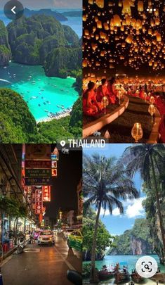 there are many different pictures in this collage with the words thailand and other things to see