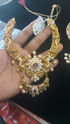 Simple Choker, Gold Bridal Jewellery Sets, Antique Jewelry Indian, Gold Wedding Jewelry, Antique Gold Jewelry, Jewelry Simple