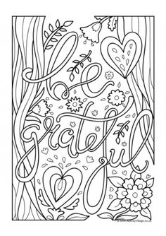 an adult coloring page with the word faith and flowers on it in black and white