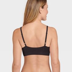 Experience the luxuriously soft, cool feel of modal with the Jockey Generation® Soft Touch Breathe Contemporary Bralette. Soft and smooth with a hint of stretch, this pullover bralette wicks moisture for cool, dry comfort and combines light support with totally poke-free comfort. Like every Jockey Generation® product, this bralette is 100% guaranteed for comfort, fit and quality. Feels Good + Does Good Introducing Jockey Generation®, new and only at Target. This line of elevated essentials was t Elegant Fitted Seamless Bra, Solid Versatile Fitted Bra, Soft Touch Fitted Nursing Bra, Summer Stretch Solid Nursing Bra, Fitted Light Support Summer Bra, Summer Fitted Bra With Light Support, Fitted Black Nursing Bra With Seamless Construction, Black Seamless Strappy Bra, Black Strappy Seamless Bra