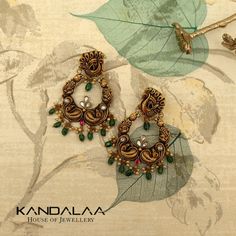 Gold Chandbali Earrings, Gold Chandbali, Gold Jwellary, Earrings Chandbali, Ram Leela, Kids Jewellery