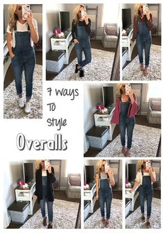 How To Wear Overalls Spring, Shoes To Wear With Overalls, Bib Overalls For Women Outfit Ideas, Women Overalls Outfits, Long Overalls Outfit, Ways To Wear Overalls, Jean Overall Outfits