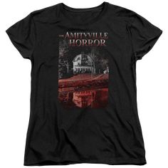 Amityville Horror Cold Blood - Women's T-Shirt Women's T-Shirt Amityville Horror Amityville Horror, Horror Shirts, Bride Of Chucky, Woman Movie, Girl Superhero, Movie Shirts, Movie T Shirts, Sleeves (women), Yoga Clothes