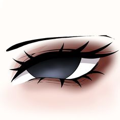 an eye with black and white lines on the outside of its iris, as if it were drawn in pencil