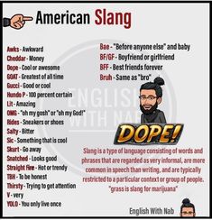 an english language poster with the words dope in different languages and pictures on it