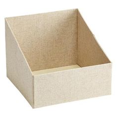 an empty cardboard box on a white background