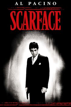 the poster for scarface starring al pacino