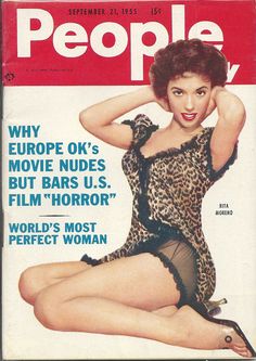 SEP 21 1955 PEOPLE TODAY MAGAZINE VOL.11 #6 (Rita Moreno) Rita Moreno, Perfect Woman, Magazine, Film, Movie Posters, Beauty, Film Posters