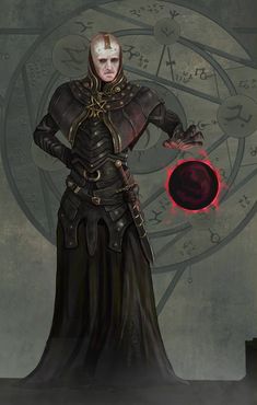 a drawing of a woman in armor holding a red ball with numbers on the wall behind her