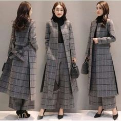 Hijab Stile, Winter Mode Outfits, Mode Mantel, Stile Hijab, Trendy Fashion Tops, Woman Suit Fashion, Long Trench, Long Trench Coat, Muslimah Fashion Outfits