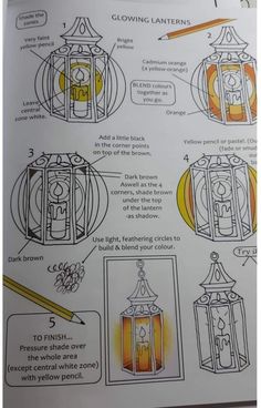 an open book with instructions on how to make a birdcage and other things