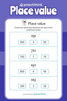 place value worksheet for grade 3 students to practice number sense and subtraction