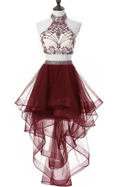 Two Piece Halter Tulle Beaded #Homecoming #Dress 2018, Pretty #Formal #Dresses, Two #Party Dresses Pretty Formal Dresses, Gowns Short, Cute Prom Dresses, Black Clothing, Pretty Prom Dresses, Fantasy Dress, Homecoming Dresses Short, Really Cute Outfits, Homecoming Dress