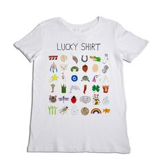 Lucky Shirt Women's T-Shirt Lucky Shirt, New York Mens, White Crew Neck, Men Fits, Unisex Hoodies, Neck T Shirt, Shirt Designs, Womens Shirts, Tshirt Designs