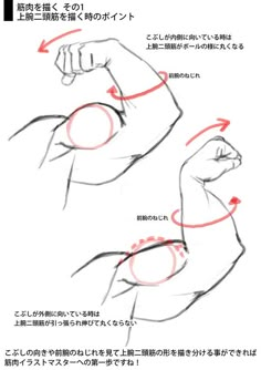 how to draw the arm and shoulder muscles in anime style, step by step instructions