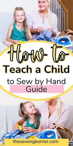 When you are learning how to teach a child to sew by hand, there are a few things that you should think about. Remember that they are children and are likely to be eager to learn. Don’t waste time undoing stitches. Sewing Stitches By Hand, Sewing Machine Beginner, Sew By Hand, Teaching Sewing, Hand Sewing Projects, Creative Sewing, Kids Sewing, Kids Focus, Baby Sewing Patterns