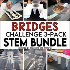 Bridge stem challenge | TPT Stem Engineering Activities, Engineering Challenges, Elementary Science Classroom, Build A Bridge, Stem Engineering