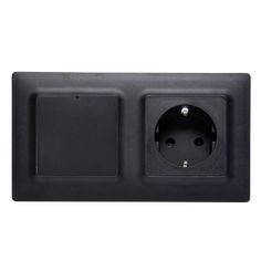 an electrical outlet cover with two outlets