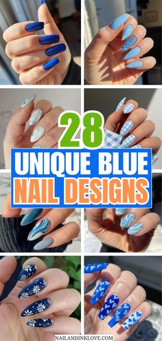 blue nail designs, summer nails 2024, blue nails, blue nail ideas, ocean nails, beachy nails, beach nails, July 4th nails, 4th of July nails, July 4th nail ideas, 4th of July nail ideas, July 4th nail designs 2024 Beach Nails Coral, Unique Blue Nails, Nail Ideas Beach, Bright Beach Nails