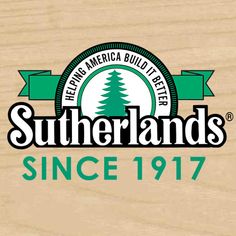 the logo for southland's since 1917 on a wooden background with green ribbon