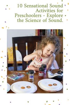 preschooler completing a sense of sound experiment Preschool Yoga, Sound Activities, Multi Sensory Learning, Rainy Day Fun, Literacy Games, Activities For Preschoolers, Literacy Lessons, Music Ideas, Education Inspiration