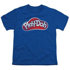 Play Doh, Vintage Logo, Fan, T Shirt, Blue, Design