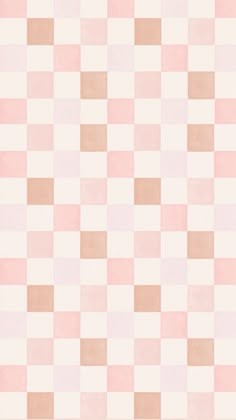 a pink and white checkered wallpaper pattern with no lines on the bottom half