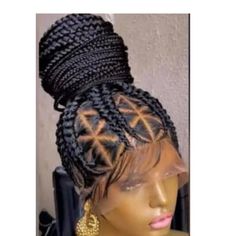 At  Amiiluxurytehair be sure to get your natural looking braided wigs, protective braided Hairstyles, that Save your Edges, while at the same time saving you time, money and getting you ready in a matr of minutes?  WIG QUALITY IS GUARANTEED Having Alopecia/hair loss we got you covered, our hair laces are suitable and comfortable for your hair needs. A quality braided wig from Amiiluxuryhair will help restore confidence giving you the opportunity to wear your favourite braid styles.   PLEASE LEAV Cornrow Updo, Braided Wigs For Black Women, Wig Braids, Wig Care, Wig For Black Women, African Hair Braiding Styles, Lace Braid, Braided Wigs, Clip Hairstyles