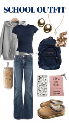 School Appropriate Outfits, Outfits For School, Fall Outfits For School, Back To School Outfit, Trendy Outfits For Teens, Cute Outfits For School, School Looks