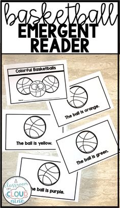 printable basketball emergent reader for students to use in their writing and reading skills