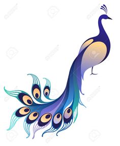 a peacock with feathers on its tail - animals characters