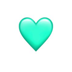 a green heart shaped object on a white background